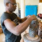 Lawson Oyekan working in Vosges, France 2016